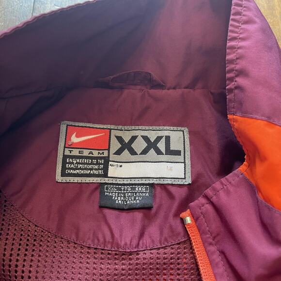 Virginia Tech Hokies Jacket Mens 2XL Maroon NCAA Football Nike Clima Fit VT XXL - Picture 11 of 14